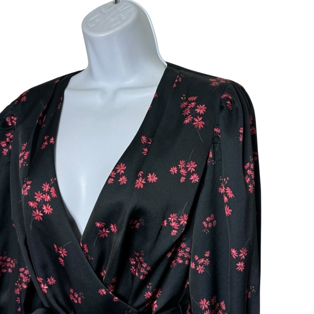 KEEPSAKE The Label Floral Print Wrap Blouse SZ. S - Picture 7 of 14